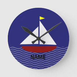 Relógio Redondo estilo marinho