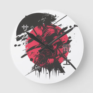 Relógio Redondo Estilo Samuri