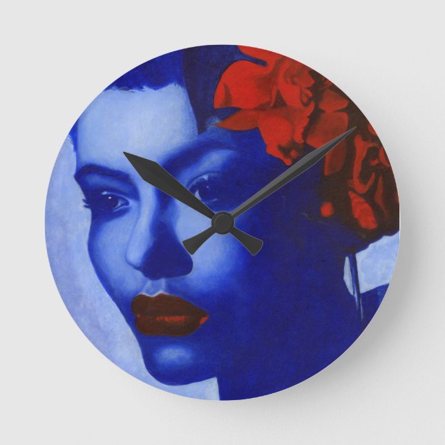 Relógio Redondo Estou Azul (Frente)