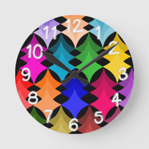 Relógio Redondo Estrelas Modernas do Século médio 