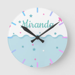 Relógio Redondo Estrelas sobre o mar