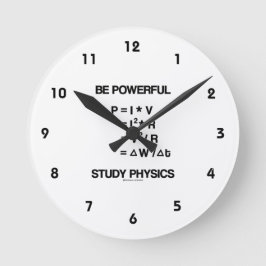 Relógio Redondo Estudo Físico sobre Equações de Energia Poderosas