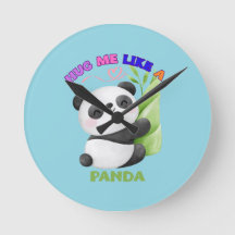 🕒 Etiquetas de Hora do Panda – Tique Taque com Cu