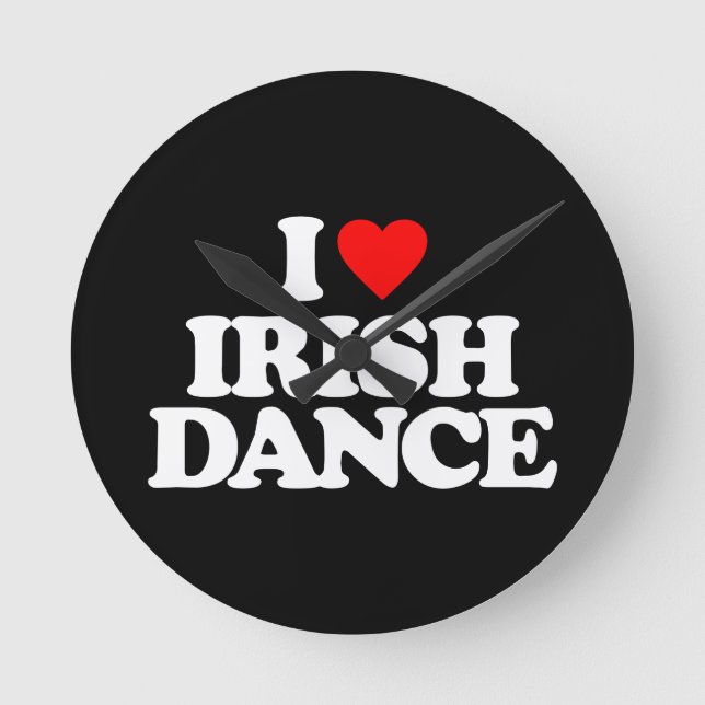 RELÓGIO REDONDO EU AMO A DANÇA IRLANDESA (Frente)