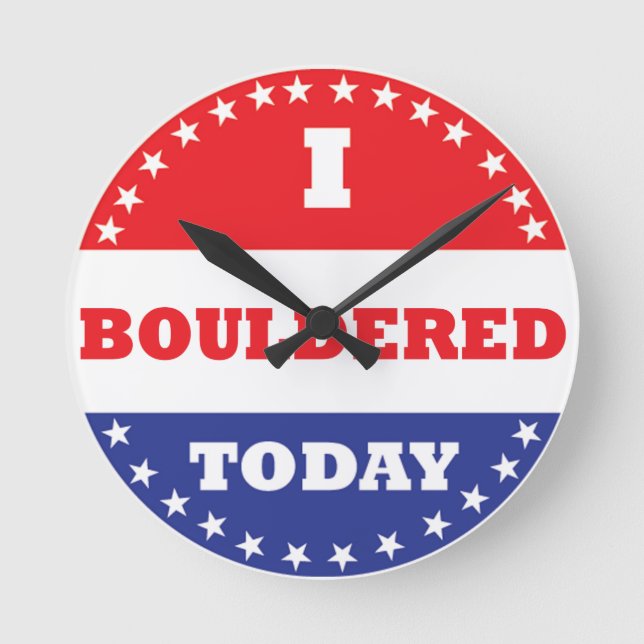 Relógio Redondo Eu Engordei Hoje (Frente)