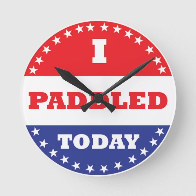Relógio Redondo Eu Padded Hoje (Frente)
