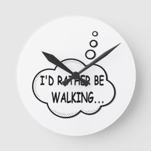 Relógio Redondo Eu Preferencialmente Andando