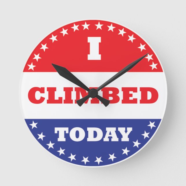 Relógio Redondo Eu Subi Hoje (Frente)