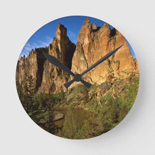 Relógio Redondo EUA, Oregon, Granite Cliffs Em Smith Rock State (Frente)
