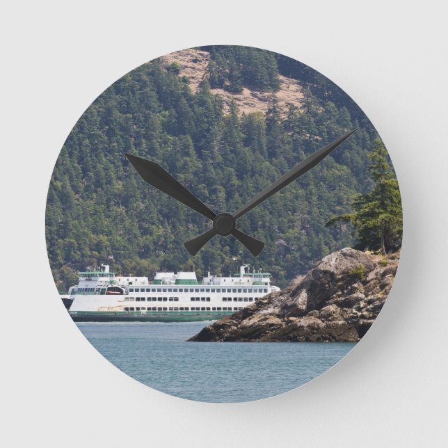Relógio Redondo EUA, WA.Washington State Ferries (Frente)