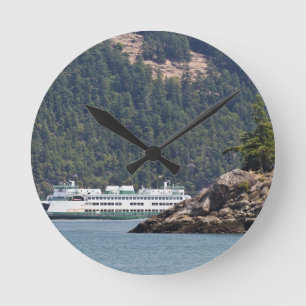 Relógio Redondo EUA, WA.Washington State Ferries