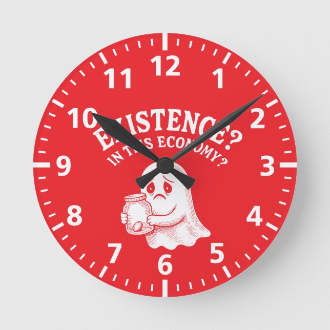 Relógio Redondo Existência? Nesta economia? Boo, eu passo. (Frente)
