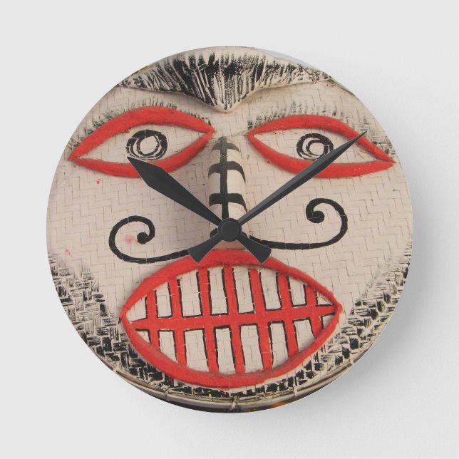 Relógio Redondo Face Fantasma Tailandesa, Festival Phi Ta Khon Mas (Frente)