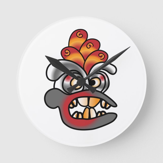 Relógio Redondo Face Grafitti (Frente)