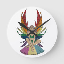 Relógio Redondo Fada Pansexual