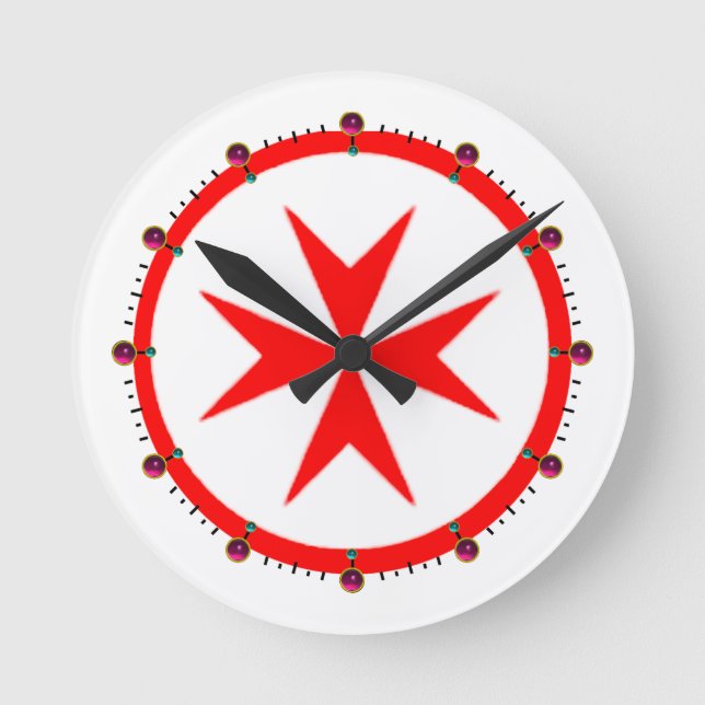 Relógio Redondo Faixa da Toscana Medici Marinho (Frente)