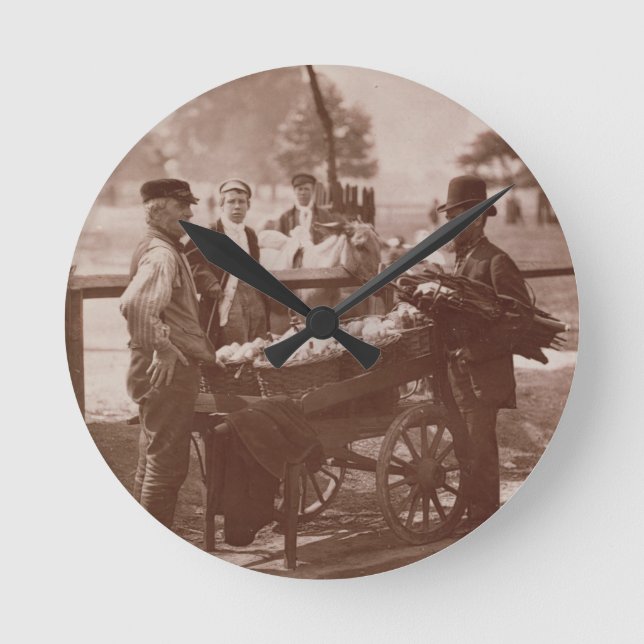 Relógio Redondo Faker do Mush e fabricante de cerveja do gengibre, (Frente)