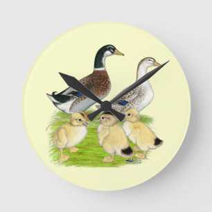 Relógio Redondo Família Silver Appleyard