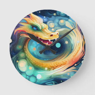 Relógio Redondo Fantasy Dragon Dream Animal 1