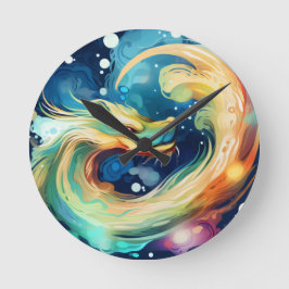 Relógio Redondo Fantasy Dragon Dream Animal 12