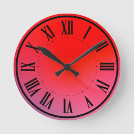 Relógio Redondo Fantasy Red Wall Clock