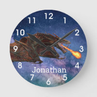 Fantasy Wyvern Fire Brething Dragon Monograma  