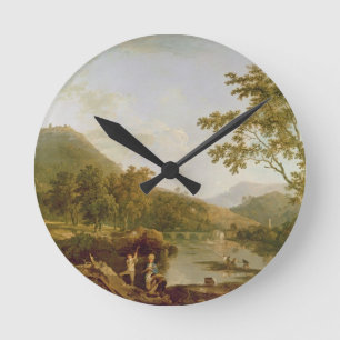 Relógio Redondo Farelo do Dinas de Llangollen, 1770-71 (óleo em
