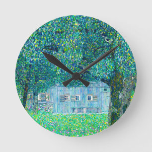 Relógio Redondo Farmhouse Gustav Klimt na Alta Áustria