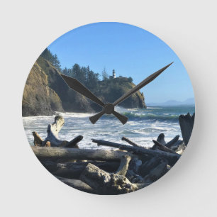 Relógio Redondo Farol de Desapontamento de Cabo, Washington
