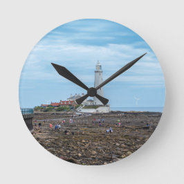 Relógio Redondo Farol de Whitley Bay