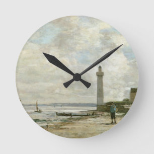 Relógio Redondo Farol em Honfleur, 1864-66 (óleo no painel)