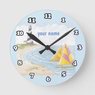 Relógio Redondo Farol leve