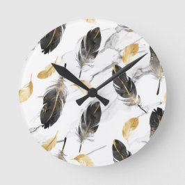 Relógio Redondo "Feather Flow Wall Clock"
