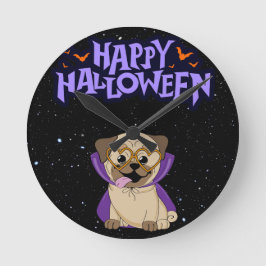 Relógio Redondo Feliz Dia das Bruxas
