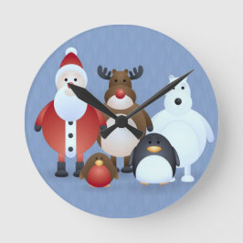 Relógio Redondo Feliz Natal