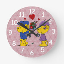 Ferald e Sahsha Ferret Round Clock