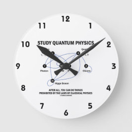 Relógio Redondo Física de quantum do estudo você pode fazer coisas