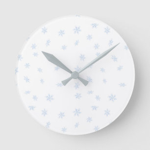 Relógio Redondo Flocos de neve