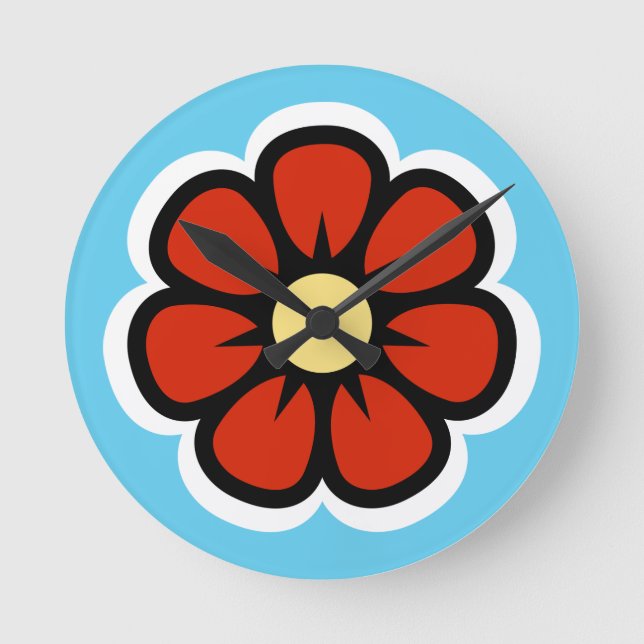 Relógio Redondo Flor (Frente)