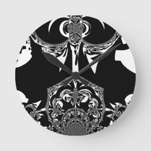 Relógio Redondo Flor Tribal