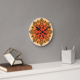 Relógio Redondo Floral