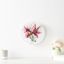 Flores de inverno vermelhas poinsettia aquática