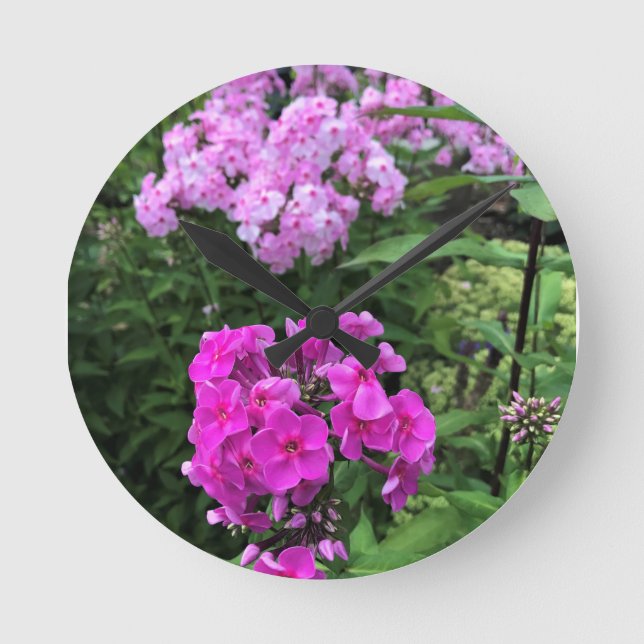 Relógio Redondo Flores em Chateau Morrisette Winery, Floyd, VA (Frente)