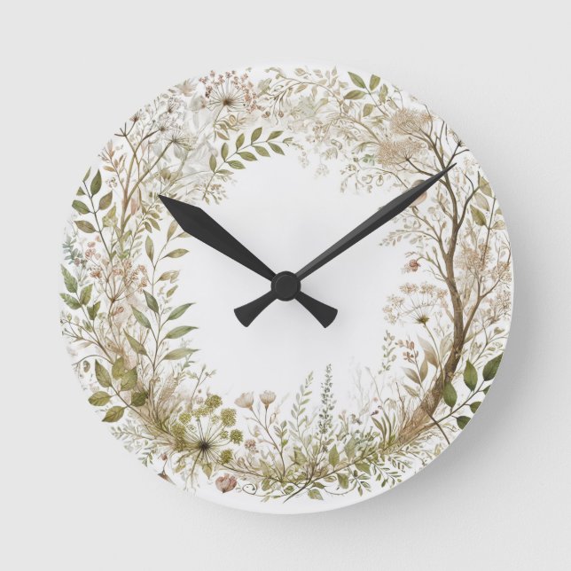 Relógio Redondo Floresta Encantada Eetal (Frente)