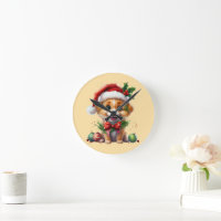 Fofo de Natal bonito com Papai Noel e Arco