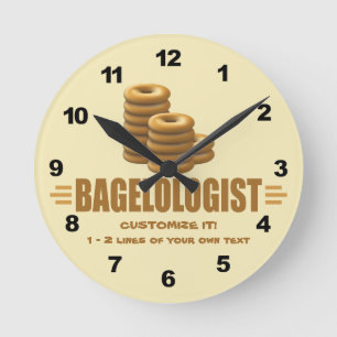 Relógio Redondo Folha Engraçada