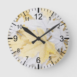 Relógio Redondo Folhas de outono