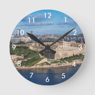Relógio Redondo Fort Manoel e Sliema de La Valetta, Malta