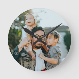 Relógio Redondo Foto da família personalizada