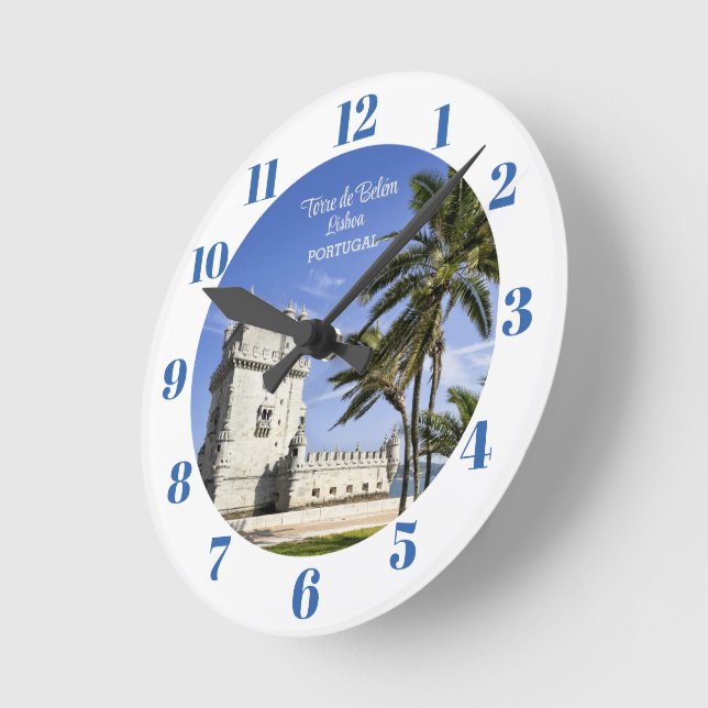 Relógio Redondo Foto da Torre Belém, Lisboa, Portugal (Ângulo)